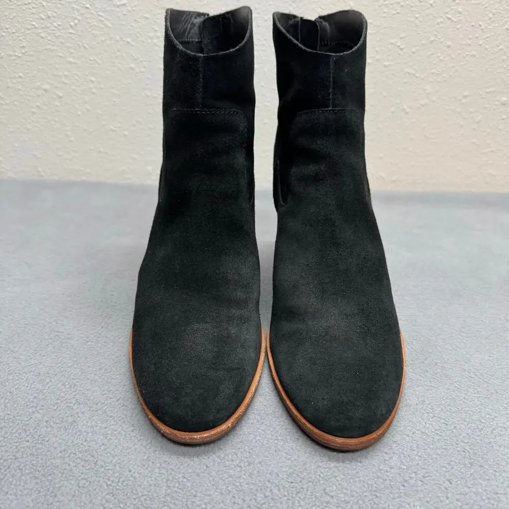 Kork Ease Lapra Wedge Boots‎ Womens 10M Black Suede Leather Western Boho Casual